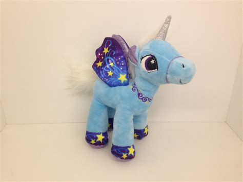 Kipp Blue Unicorn With Wings Soft Stuffed Plush Animal Toy 8