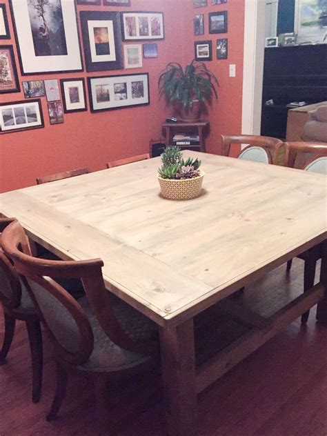 This table has been built tens of thousands of times and is loved the world over for it's basic material composition, simple clean lines, easy to build steps, and sturdy, functional size. How To Build A DIY Square Farmhouse Table Plans ...
