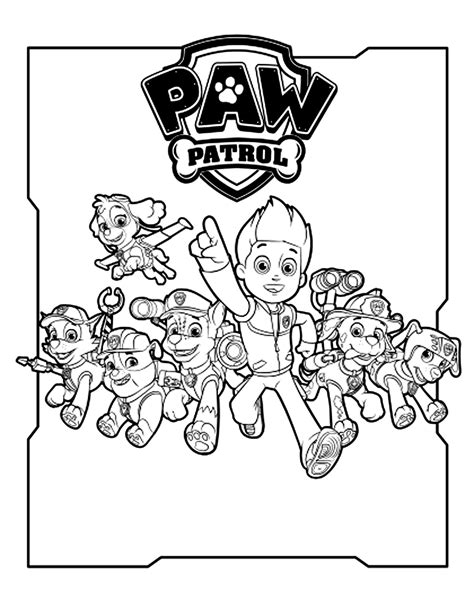 Paw Patrol 44239 Dibujos Animados Dibujos Para Colorear E Imprimir