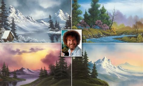Air force in the early 1960s. Bob Ross' Artwork Is To Be Exhibited Outside Of His Studio ...