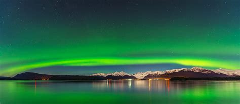 Aurora Borealis Mendenhall Glacier Juneau Alaska Mark Kelley