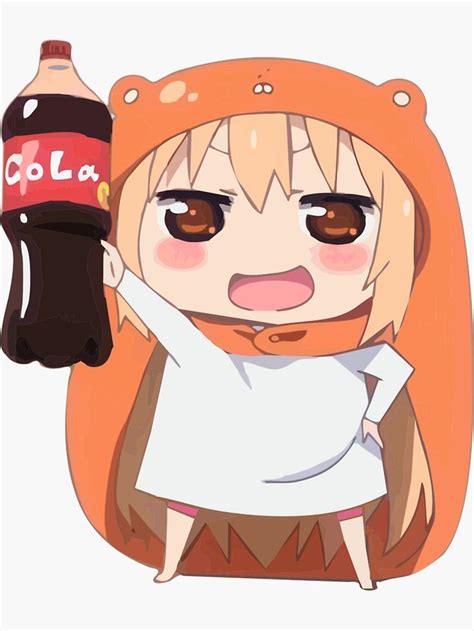 umaru coke sticker by gamergeddon himouto umaru chan