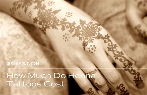 how much do henna tattoos cost in 2023 with price factors