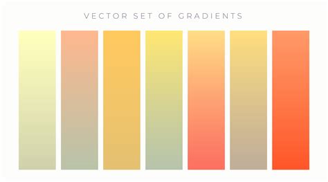 Warm Colors Vibrant Gradient Set Download Free Vector Art Stock