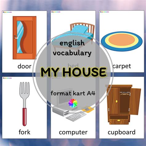 My House Plansze Ze Słownictwem Z Języka Angielskiego Pomoce