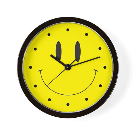 Smiley Face Wall Clock By Clockorama