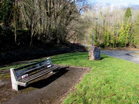 Bench And Millennium Stone Morganstown © Jaggery Cc By Sa20