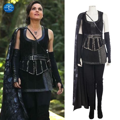 Manluyunxiao Women Costume Once Upon A Time Witch Queen Regina Mills