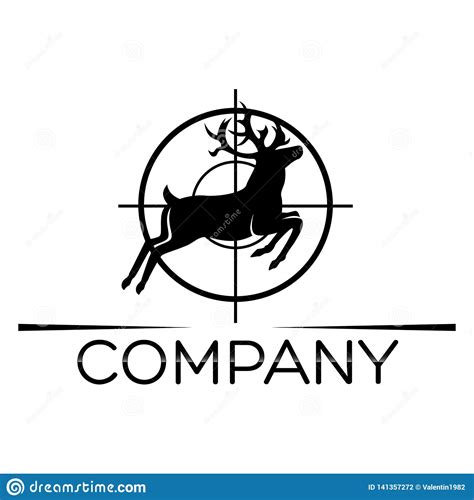 Deer Hunting Logo Vector Illustration Stock Vector Illustration Of