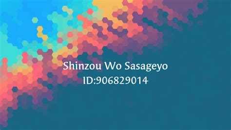 Shinzou Wo Sasageyo Full Song Roblox Song Id Youtube