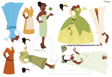 Imágen Para Recortar Tiana Princesa Disney Colorear Dibujosletras