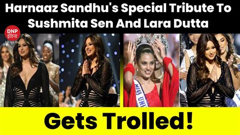 Harnaaz Sandhu Trips During Her Final Walk At Miss Universe 2022 Event Gets Fat Shamed Dnp