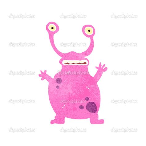 Retro Cartoon Alien Slug Monster — Stock Vector © Lineartestpilot 29168629