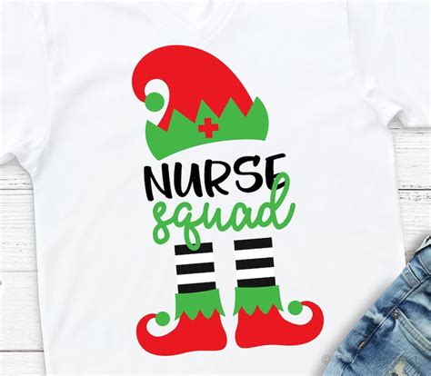 Nurse Squad Svg Elf Squad Svg Christmas Svg Nurse Christmas Etsy