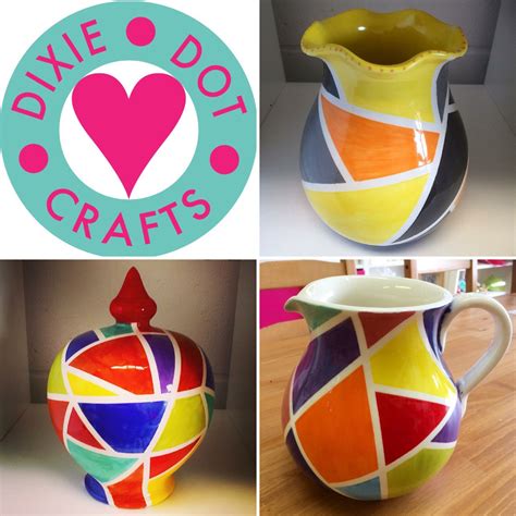 Pin By Dixie Dot Crafts On Pottery Painting Ideas Pottery Painting