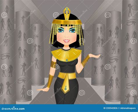 Pharaohs And Cleopatra Egyptian Kings And Queen Isolated Male And Female Characters Vector