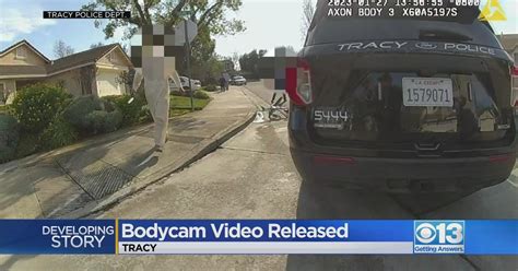 bodycam footage released of tracy police shooting cbs sacramento