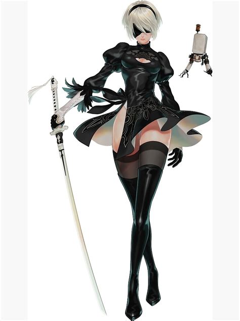 Nier Automata 2b Poster For Sale By Hughbris Redbubble
