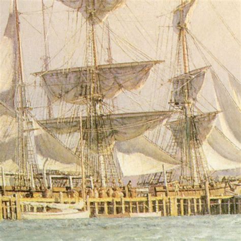 John Stobart Nantucket The Celebrated Whaling Port In 1835