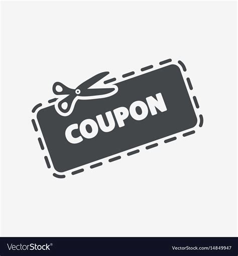 Discount Coupon Icon Royalty Free Vector Image
