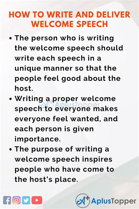 How To Write And Deliver Welcome Speech For Students And Children In