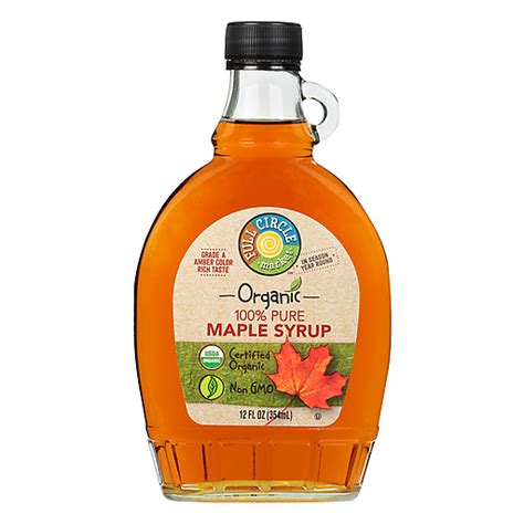 Full Circle Organic Dark Amber Maple Syrup 100 Pancake Mixes And Syrup
