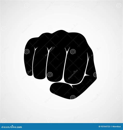 Punch Fist Vector Stock Vector Illustration Of Finger 93164723