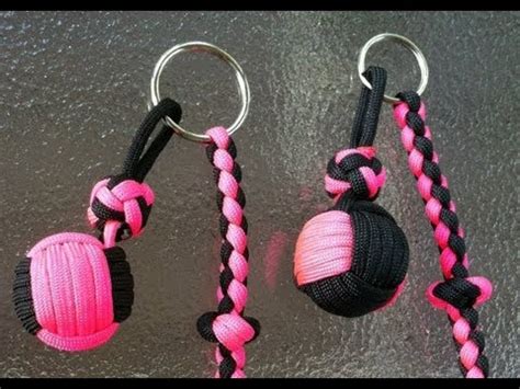 Do you want an extra car key for your family? Paracordist how to tie a two color monkey's fist knot with ...