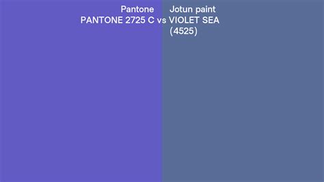 Pantone 2725 C Vs Jotun Paint Violet Sea 4525 Side By Side Comparison