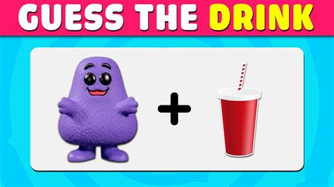 Can You Guess The Drink By Emoji Grimace Shake Skibidi Toilet One