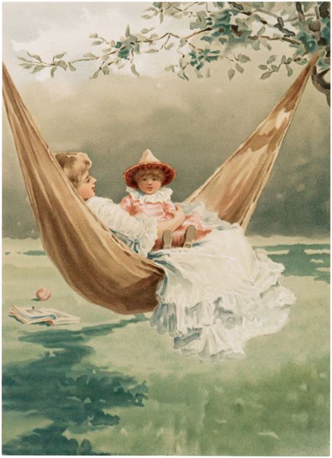 Mother And Child Hammock Image The Graphics Fairy Mother And Child