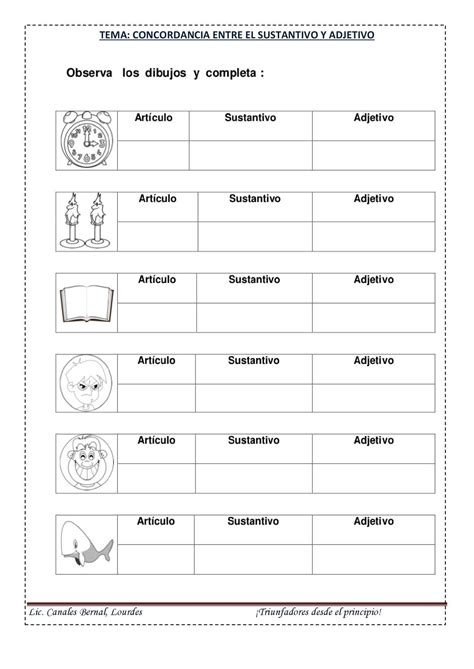 Calaméo Concordancia Entre El Sustantivo Y Adjetivo