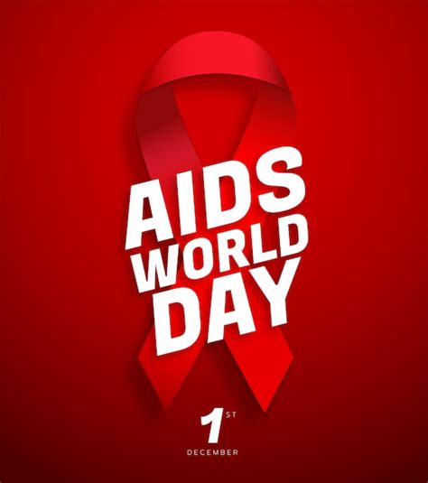 premium vector world aids day poster