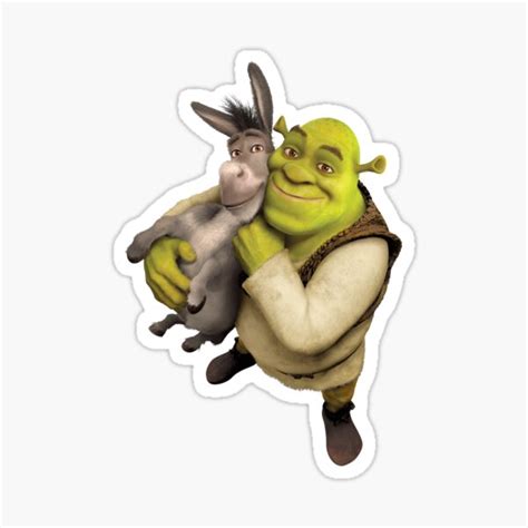 Shrek And Donkey Classic Sticker By Johnalfonso47 Redbubble