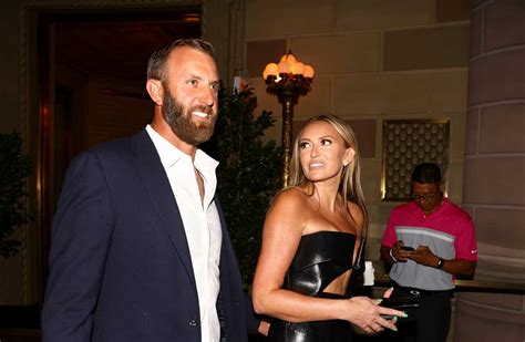 Paulina Gretzky Looks Stunning In A Daring Black Leather Gown As Dustin