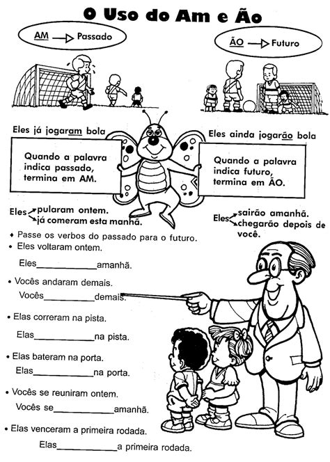 Escola Saber Atividades Portugu S Ano Verbos