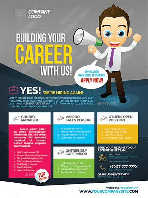 14 Job Flyer Designs And Templates Psd Ai Free And Premium Now Hiring