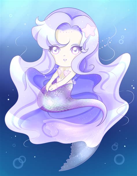 Purple Mermaid Chibi By Nikkotakishima On Deviantart