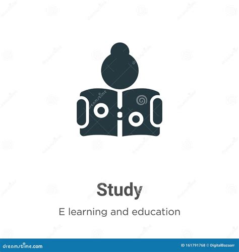 Study Vector Icon On White Background Flat Vector Study Icon Symbol