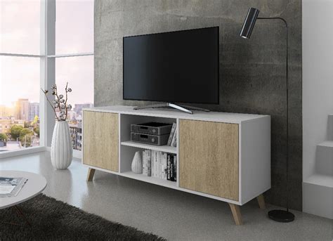 Ahora además puedes comprar muebles de televisión con una amplia variedad de diseños, tanto modernos como vintage en diferentes colores tanto en brillo como. Mueble TV 140 con 2 puertas, salón comedor, Modelo WIND ...