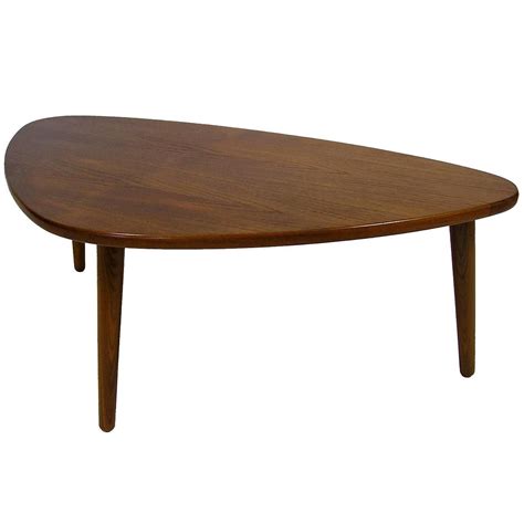 Mid century furniture 4 less.com danish teak coffee / cocktail table. 1960s Biomorphic Teak Coffee Table by Anton Kildeberg ...