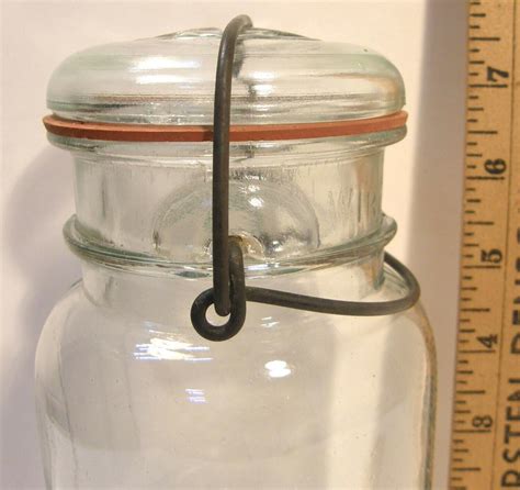 Old Rath Packing Clear Quart Canning Mason Jar Wglass Lid And Lock