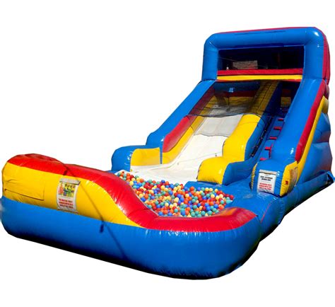 Slide N Play With Ball Pit Inflatable Slide With Plastic Balls
