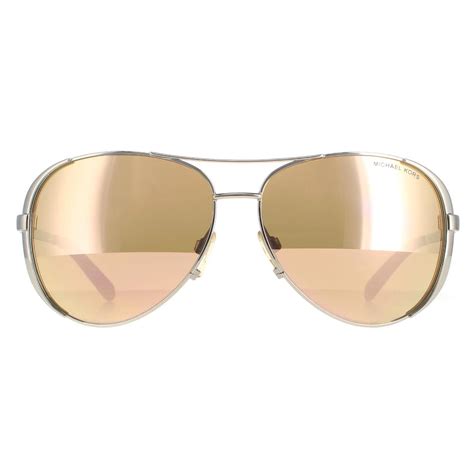 michael kors aviator shiny silver liquid rose gold chelsea 5004 online sell at gucci shop