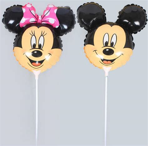3535cm Hot Selling 1pcslot Minnieandmickey Mouse Balloon With Stick