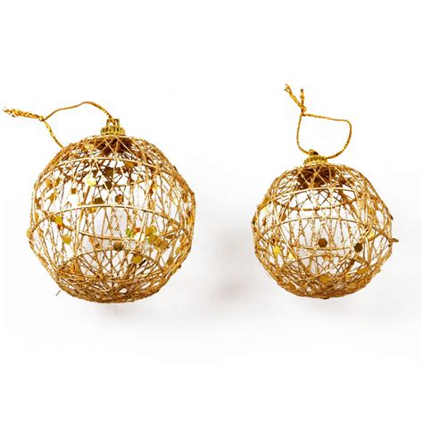 Buy 6pcsset Hollow Christmas Tree Ball Gold Party