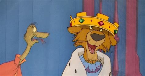 Animation Collection Original Production Animation Cels Of Prince John And Sir Hiss From Robin
