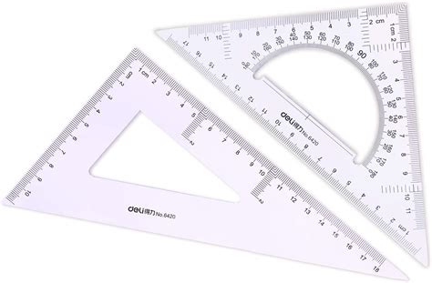 Pen Geometry Set Pack Metal Protractor Aluminum Ruler Metal Set