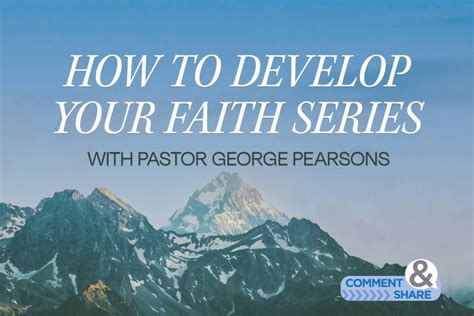 How To Develop Your Faith Series Kcm Blog