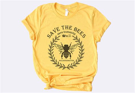 SAVE THE BEES Shirt Save The Bees Bees Shirt Bee Gifts Nature